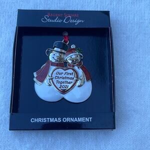 Our First Christmas Together 2021 snowman ornament NEW